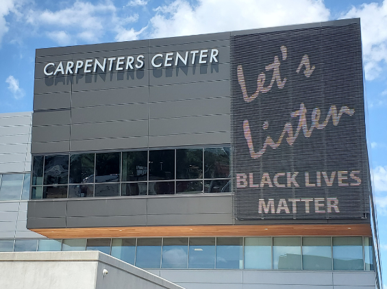 Black Lives Matter on Carpenters buildling
