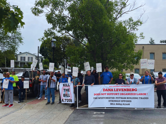 Organized Labor rally against legislation that will stop Indian Point decommissioning