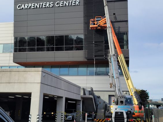 LED Sign Demo at The Carpenters Center